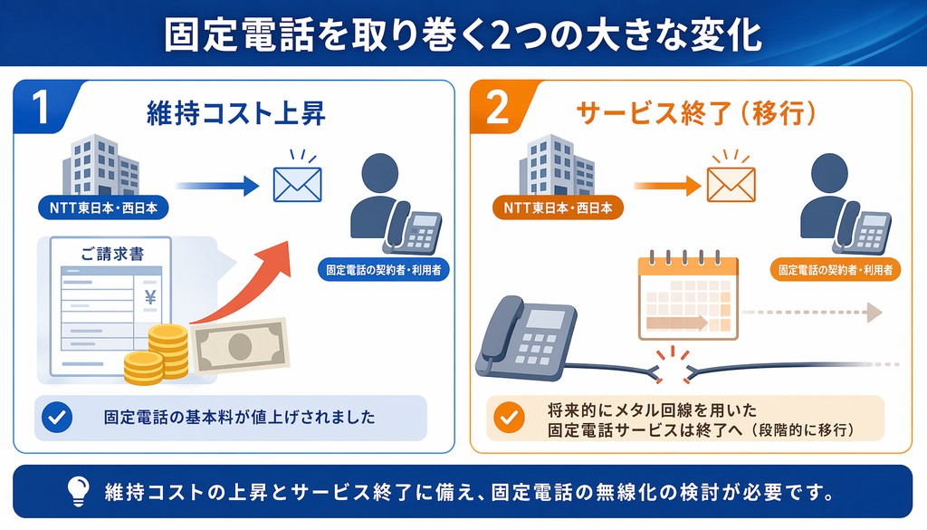 固定電話 無線化