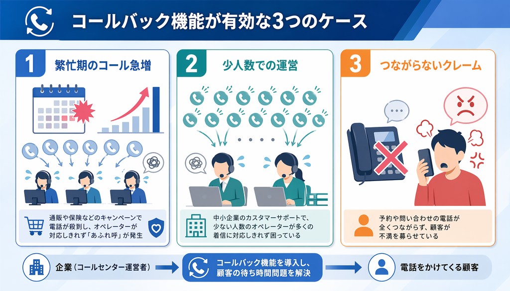 コールバック機能