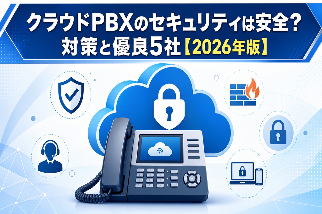 クラウドPBXのセキュリティは安全？対策と優良5社【2026年版】