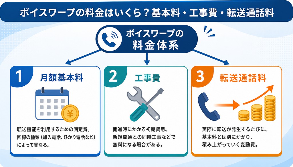 ボイスワープ 携帯 転送