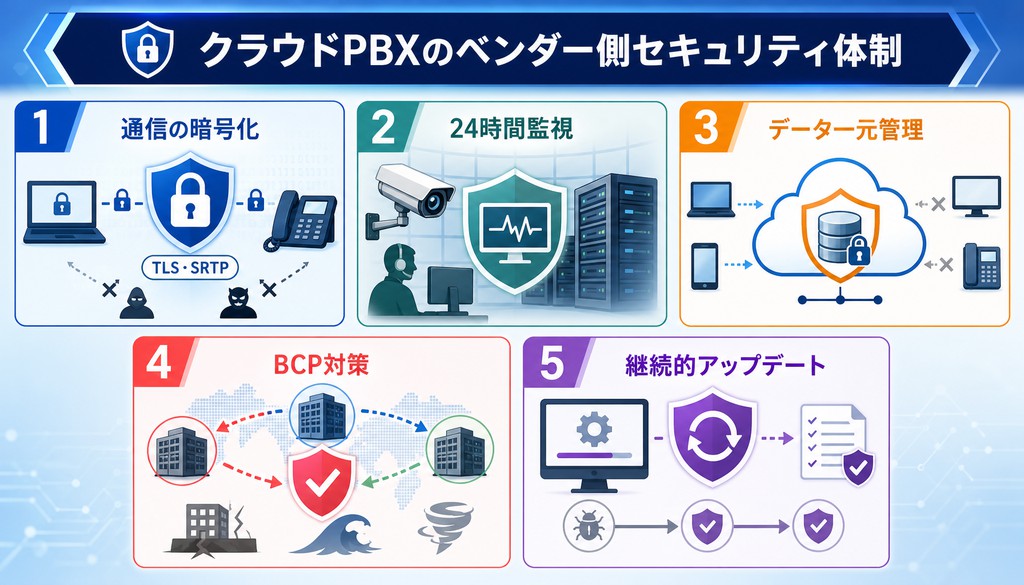クラウドPBX　セキュリティ