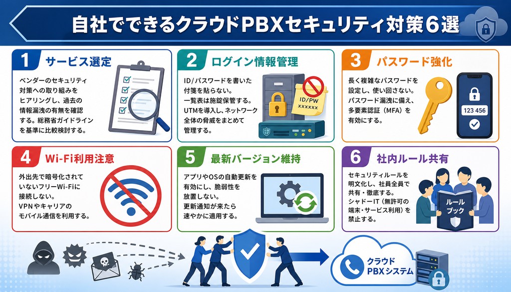 クラウドPBX　セキュリティ