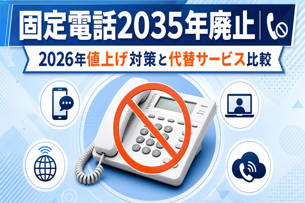 固定電話2035年廃止｜2026年値上げ対策と代替サービス比較