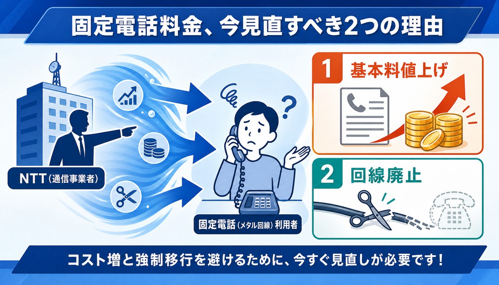 固定電話 料金 見直し