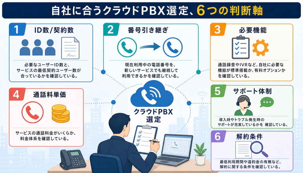 クラウドPBX　導入事例　比較