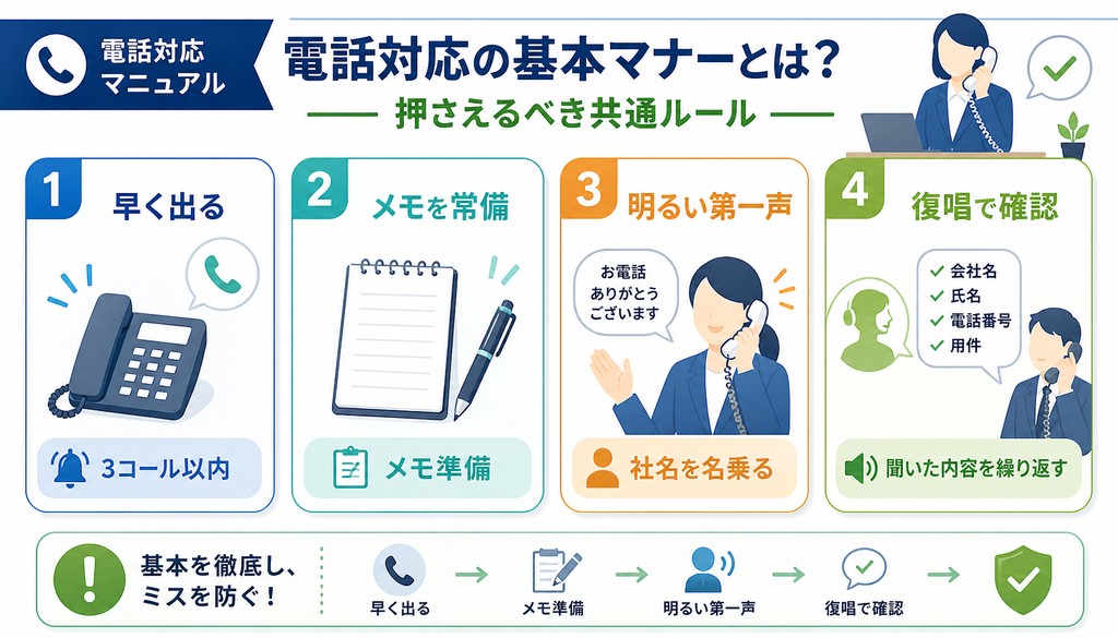 電話対応 マニュアル