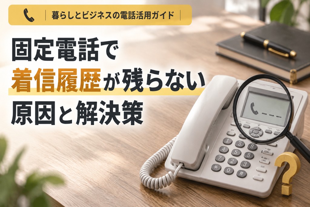 固定電話で着信履歴が残らない原因4つと解決策【2026年版】