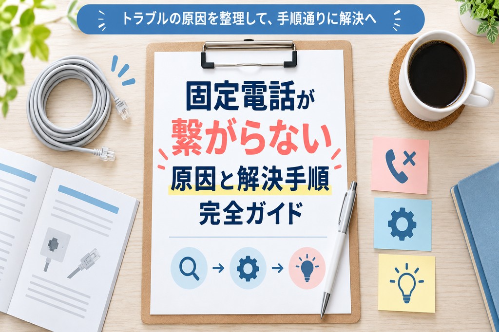 固定電話が繋がらない原因と対処法｜無音・ツー音なしを5ステップ解決