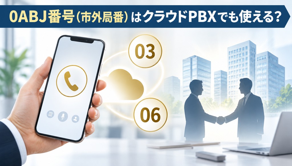 0ABJ番号（市外局番）はクラウドPBXでも使える？