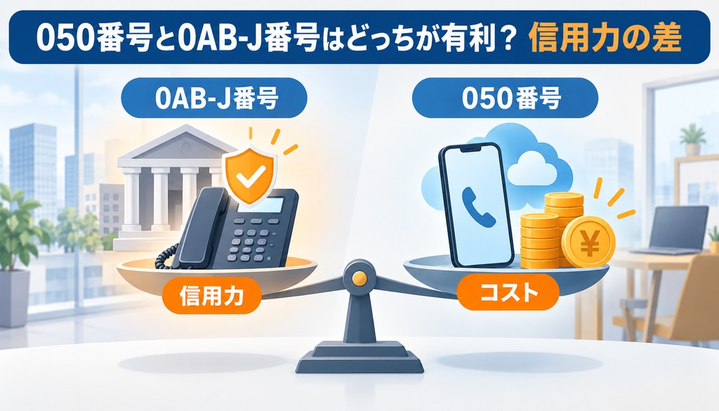 050番号と0AB-J番号はどっちが有利？信用力の差