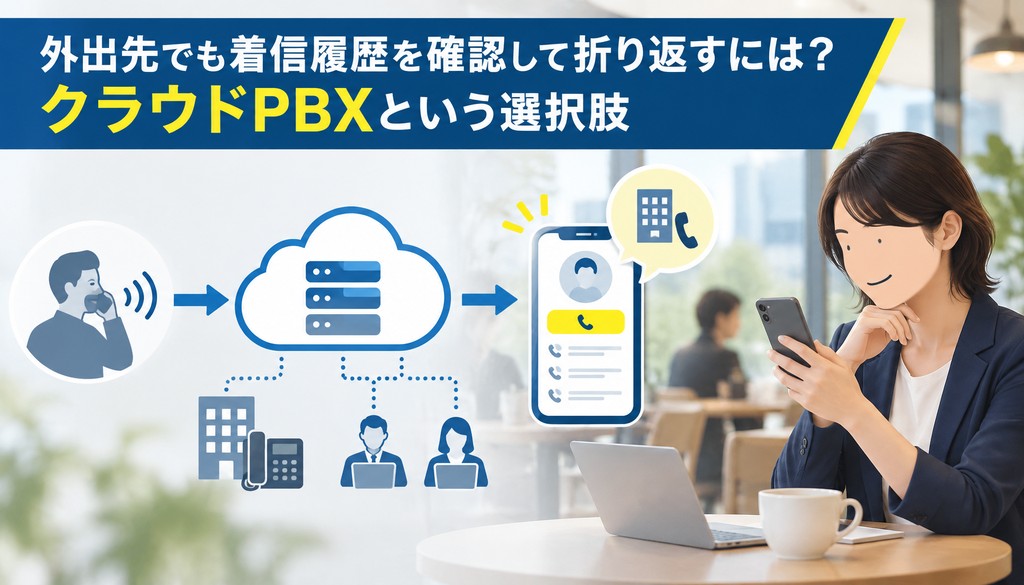 外出先でも着信履歴を確認して折り返すには？クラウドPBXという選択肢