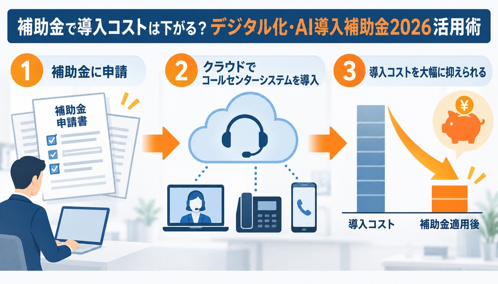 補助金で導入コストは下がる？デジタル化・AI導入補助金2026活用術