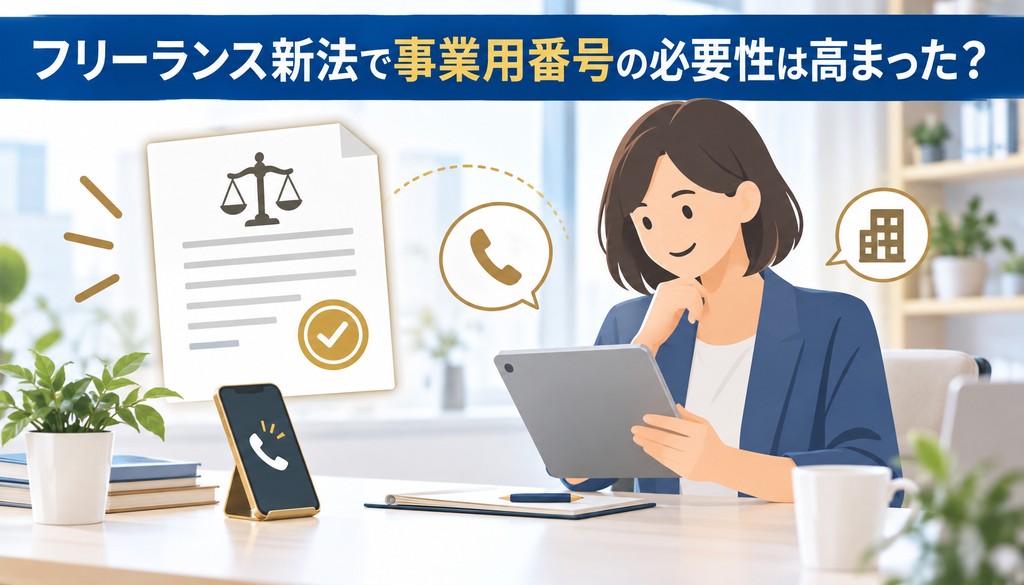 フリーランス新法で事業用番号の必要性は高まった？